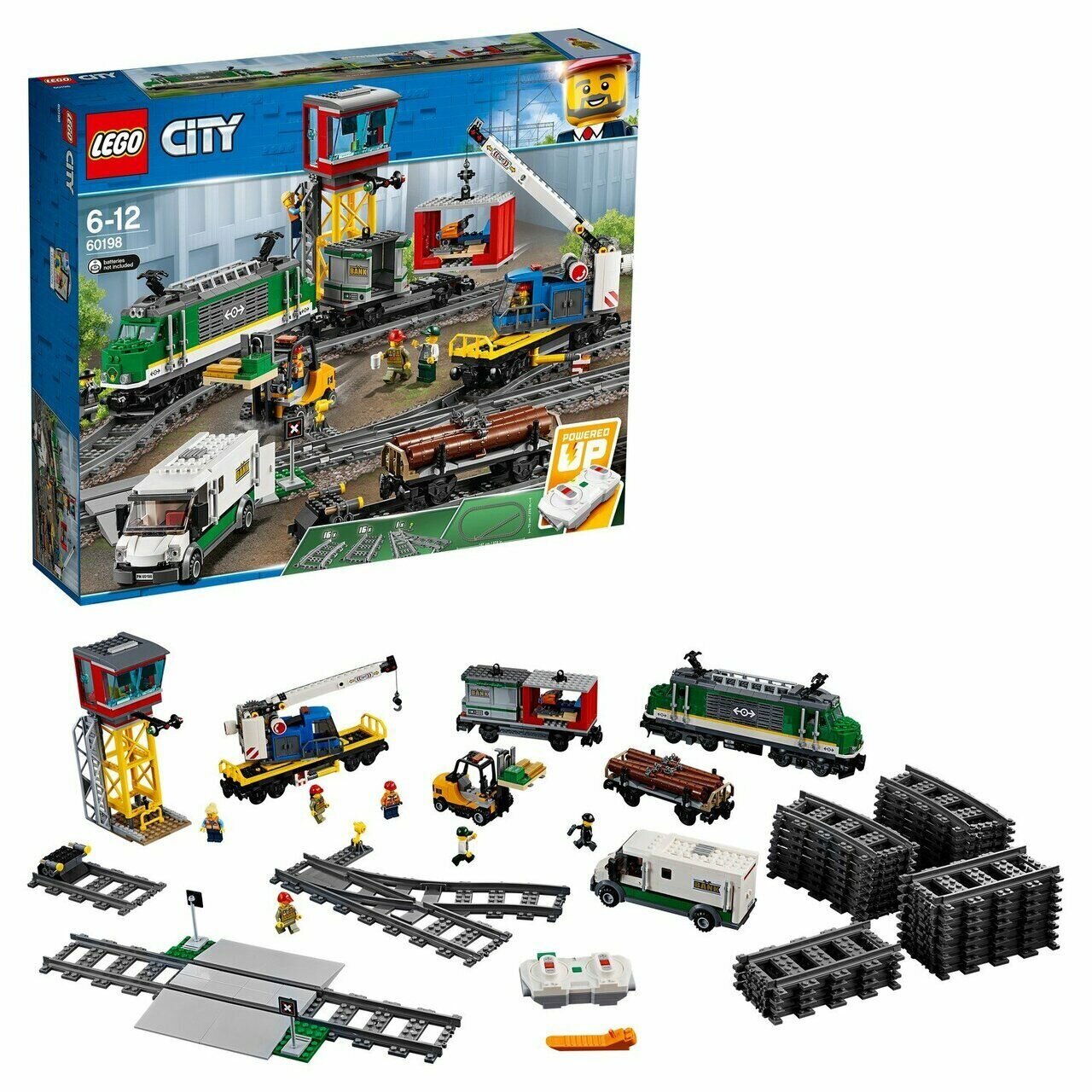 Электромеханический конструктор LEGO City 60198 Грузовой поезд