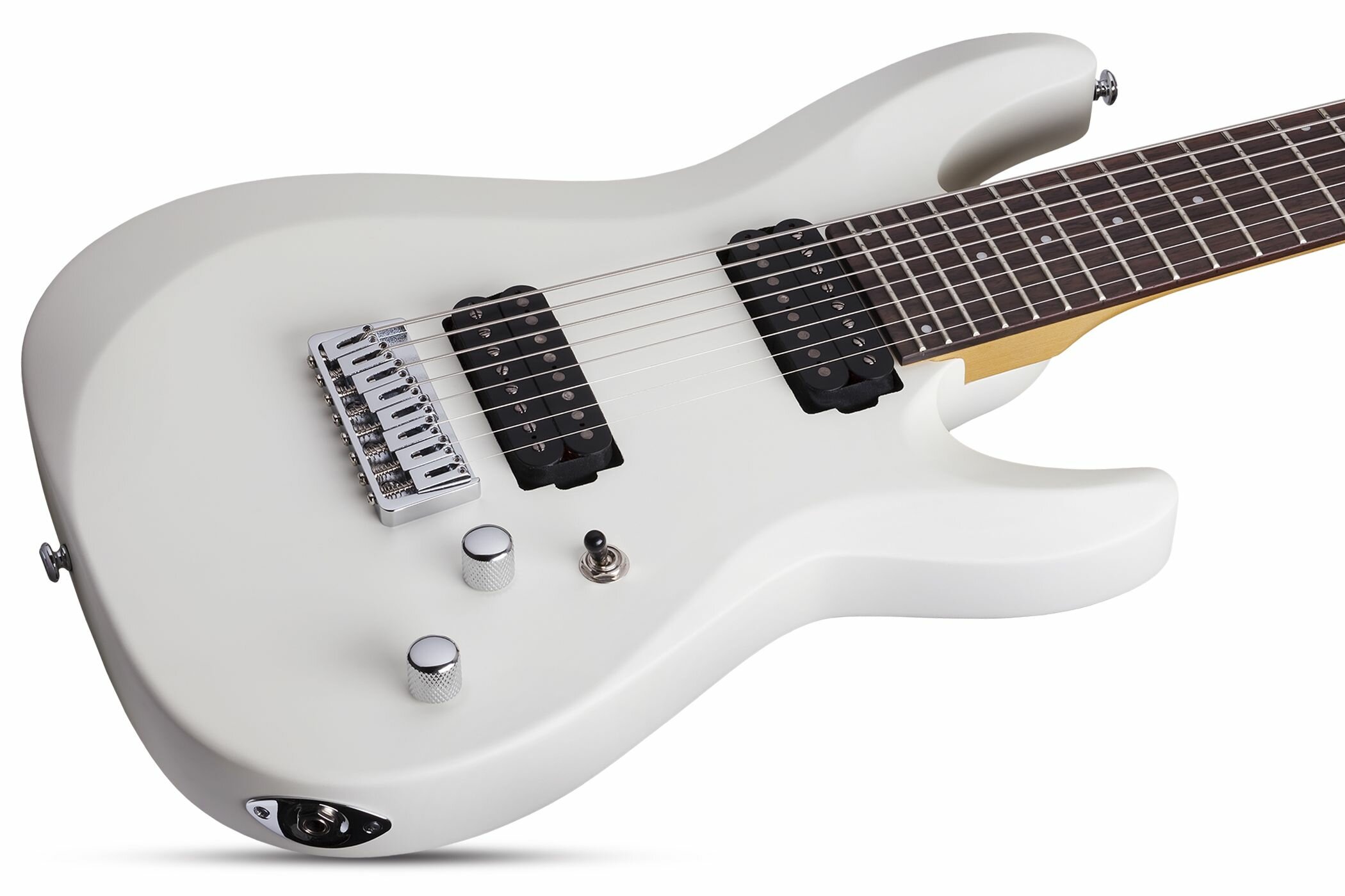 Schecter C-8 Deluxe SWHT Гитара электрическая восьмиструнная крепление грифа: на болтах