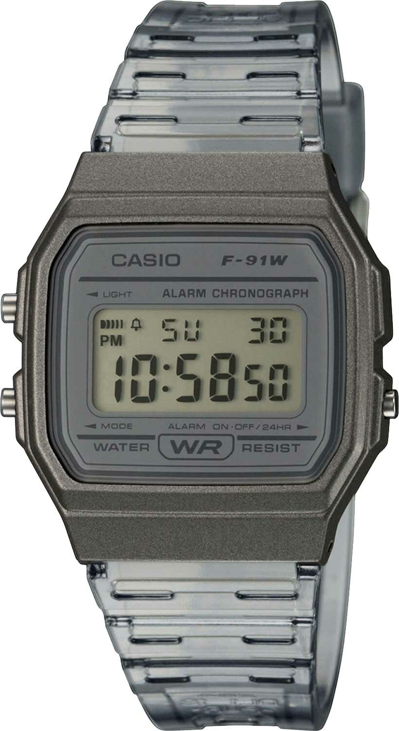 Японские наручные часы Casio Collection F-91WS-8EF с хронографом