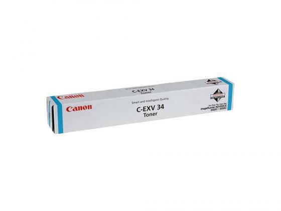 Тонер-картридж Canon C-EXV34 C (3783B002), голубой