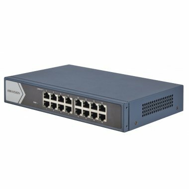 Коммутатор Hikvision DS-3E0516-E(B) 16G неуправляемый