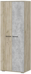 Шкаф Woodville Вальс ШК-800 дуб крафт серый / бетонный камень
