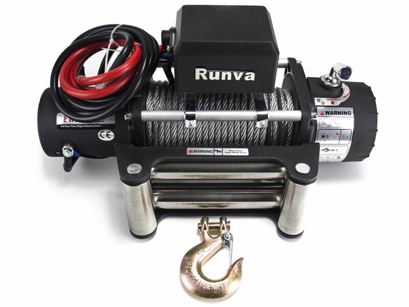 Лебедка Runva EWX 9500 S, 4310 кг, 24V, стальной трос