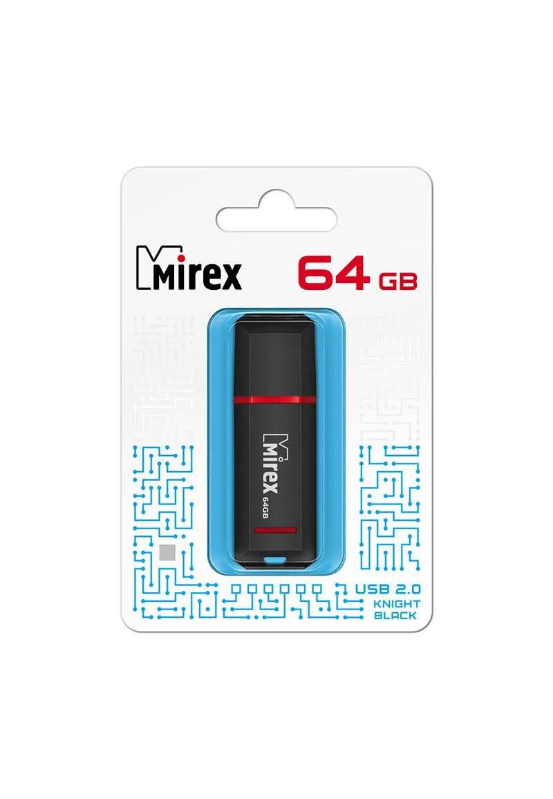 Флешка MIREX KNIGHT (64 Gb) BLACK