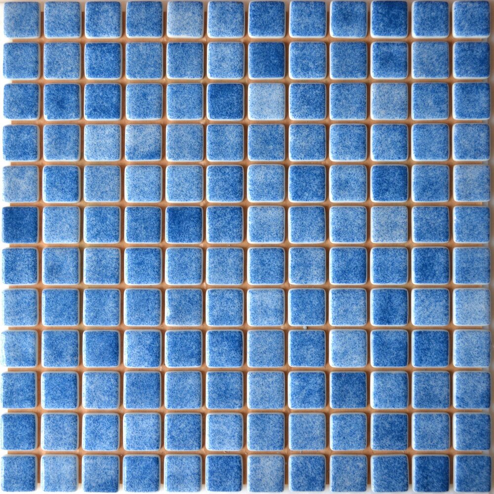 фото Мозаика стеклянная Reexo M002, цвет: моно, с напылением (синий), цена - за 1 м2