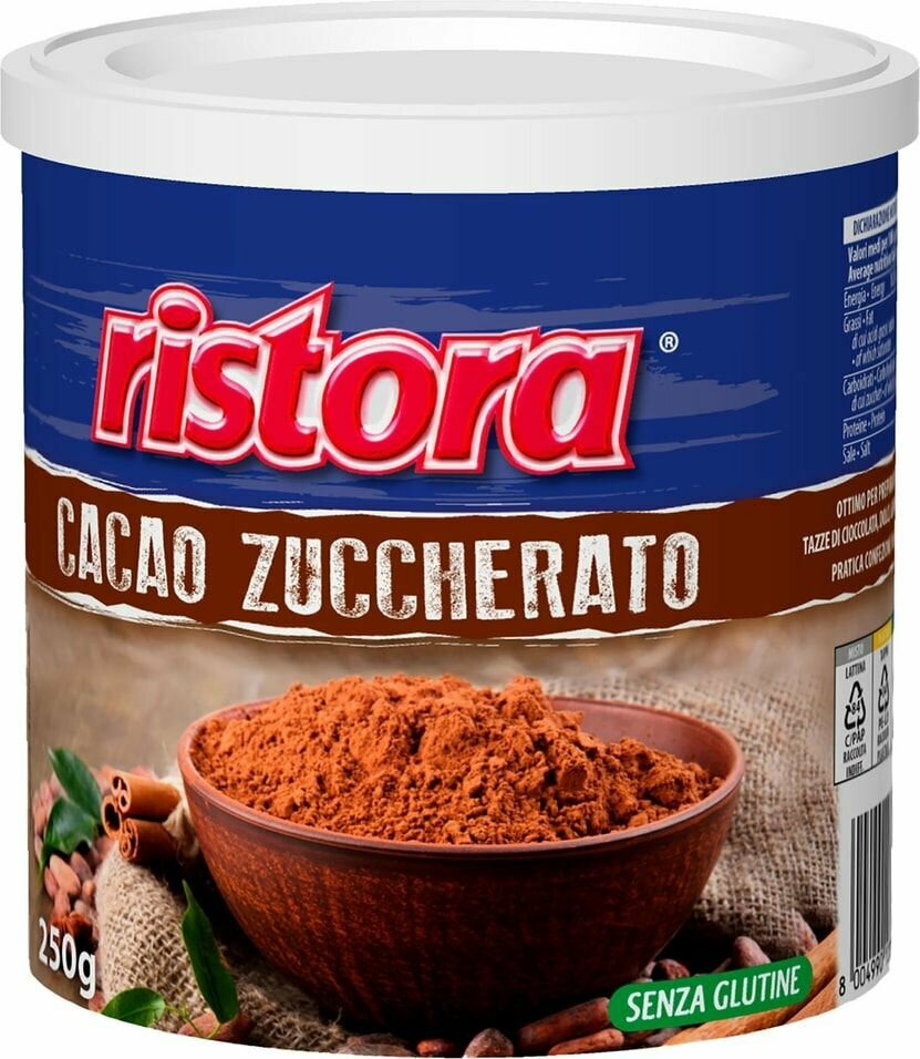 Какао Ristora Cacao Zuccherato растворимый 250г