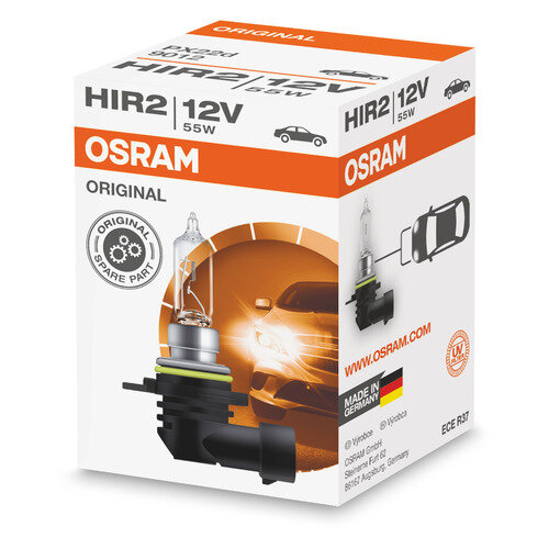 Лампа автомобильная галогенная Osram 9012, HIR2, 12В, 55Вт, 1шт