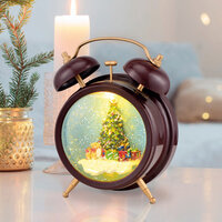 NEON-NIGHT Декоративный светильник «Часы» с эффектом снегопада (501-162)
