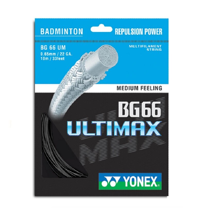 Струна для бадминтона Yonex 10m BG-66 Ultimax, Black