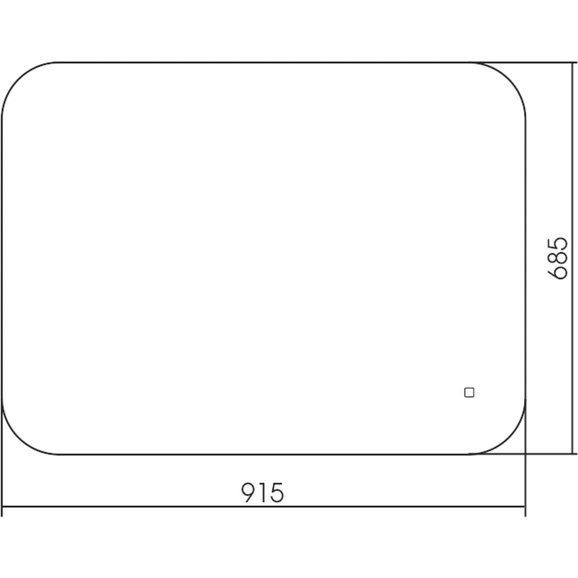 Зеркало Silver Mirrors Шампань-Lite 915*685мм (LED-00002597) - фотография № 2