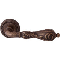 Дверная ручка на розетке 229 50L Libra Античная бронза