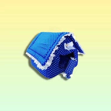 фото Домик для кошек "Эксклюзив", синий, 42 x 40 x 40 см, 48 Лап