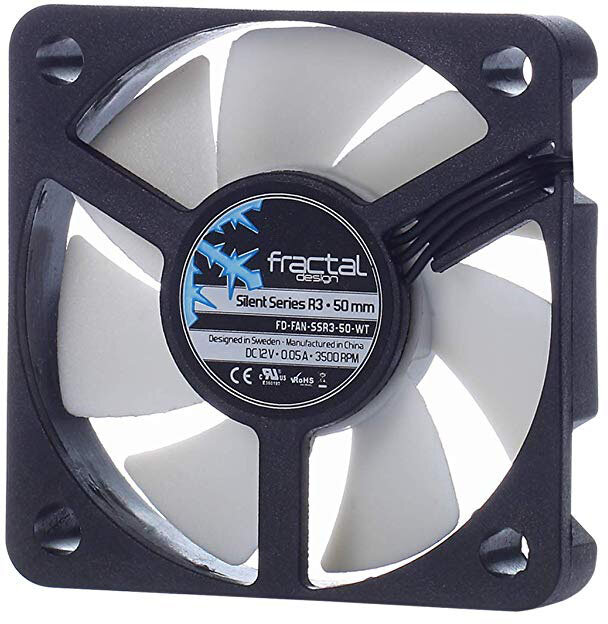 Вентилятор Fractal Design SILENT SERIES R3 50mm / 3-pin, 3500 rpm, 6.8 cfm, 19.0 dBA / FD-FAN-SSR3-50-WT