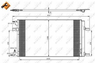 Радиатор кондиционера Opel Astra J/Astra J GTC/Astra J Sports Tourer 09>19 NRF 35919