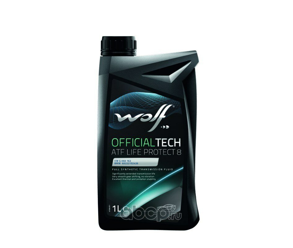 Масло трансмиссионное wolf oil officialtech atf life protect 8 синтетическое 1 л 8326479