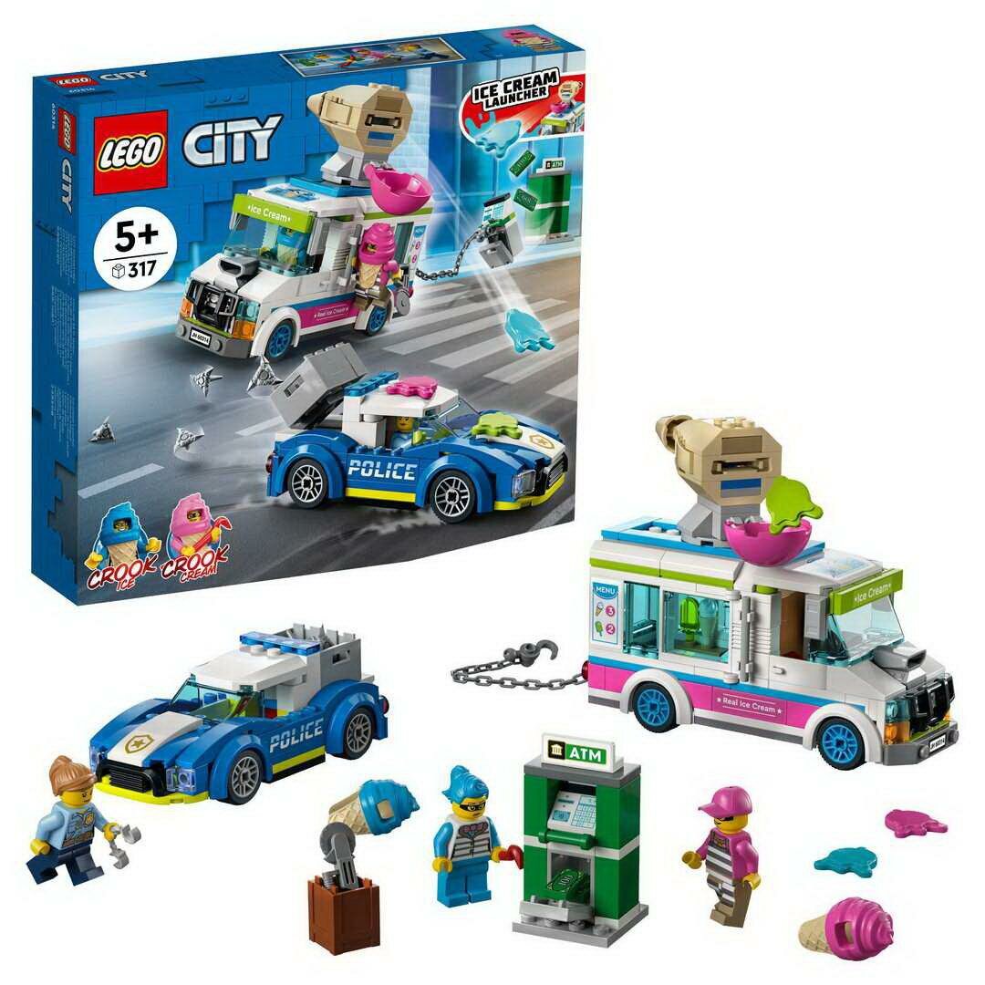 Конструктор LEGO CITY Police Погоня полиции за грузовиком с мороженым 60314-L