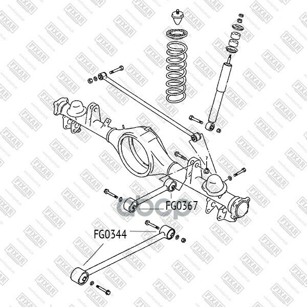 Сайлентблок Заднего Рычага FIXAR арт. FG0367