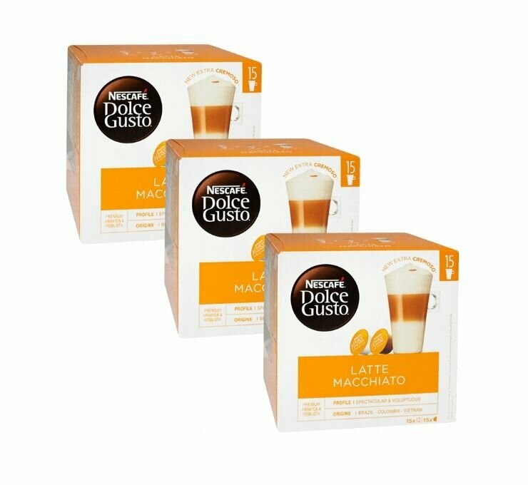 Кофе в Капсулах Nescafe Dolce Gusto Latte Macchiato 3 х 30 / Нескафе Дольче Густо Латте Макиато 90 капсул - фотография № 2