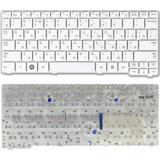 Клавиатура для ноутбука Amperin Samsung N140 N150 N145 N144 N148 белая