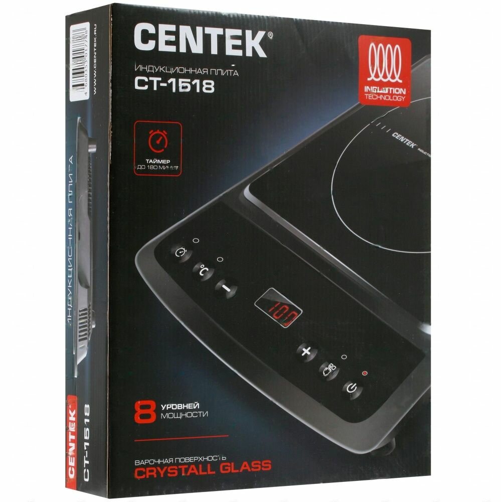 Плита компактная электрическая Centek CT-1518 черный - фотография № 7