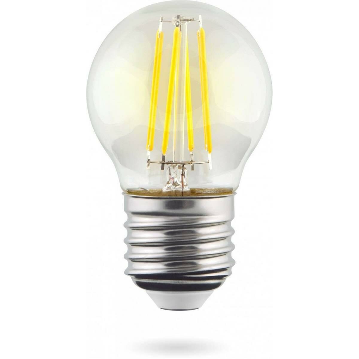VOLTEGA Лампа светодиодная Voltega E27 6,5W 4000K прозрачная VG10-G45E27cold9W-F 7139