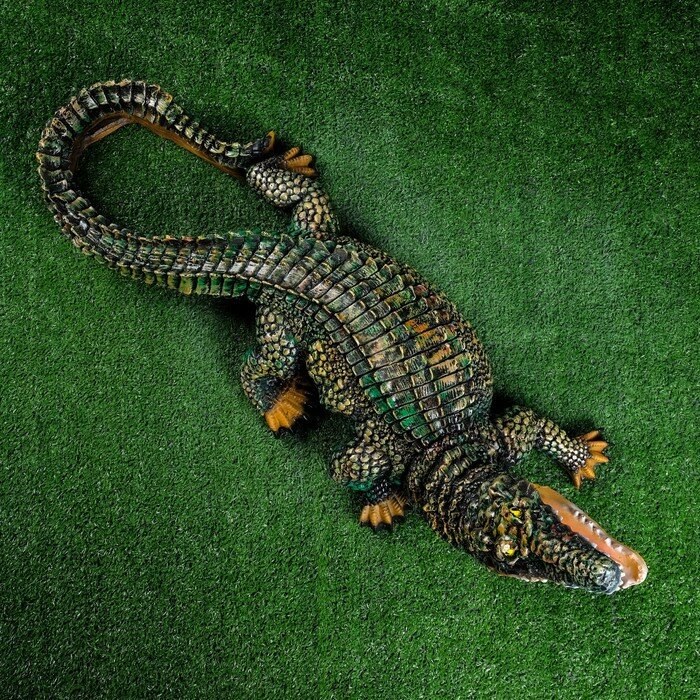 Садовая фигура "Крокодил" 83х28х32см - фотография № 3
