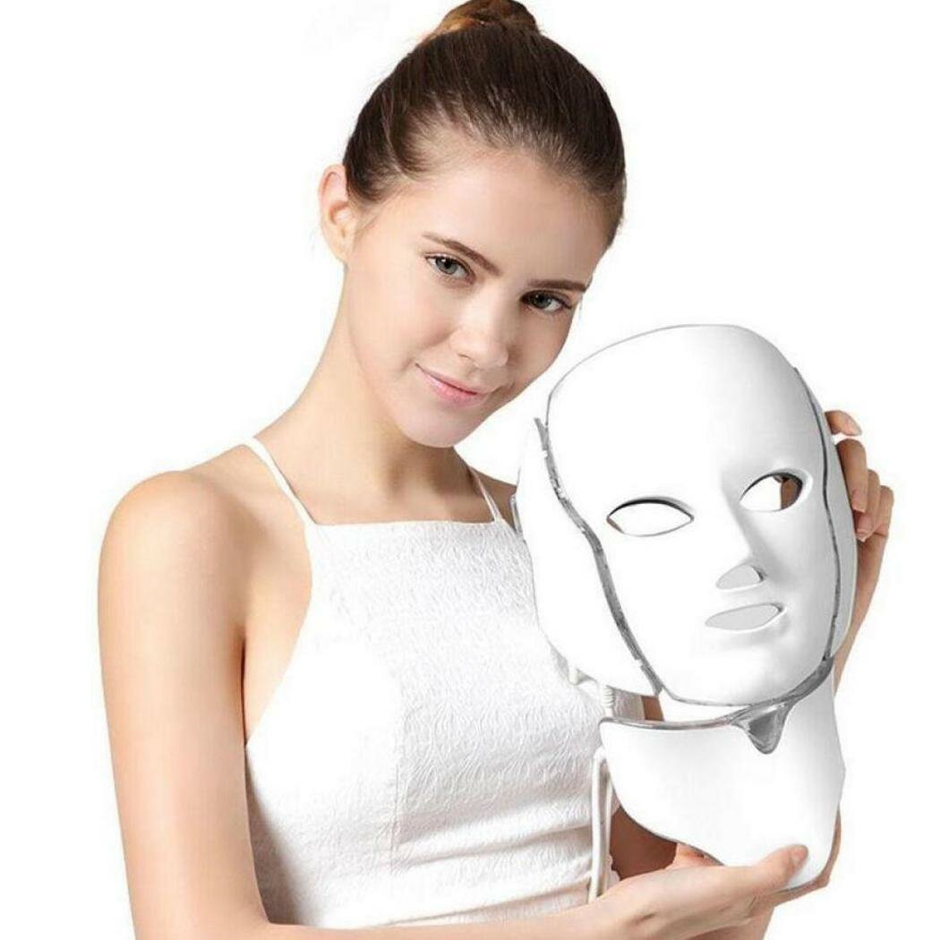 Beauty Star Светодиодная LED маска с функцией микротоков и накладкой для шеи - фотография № 5