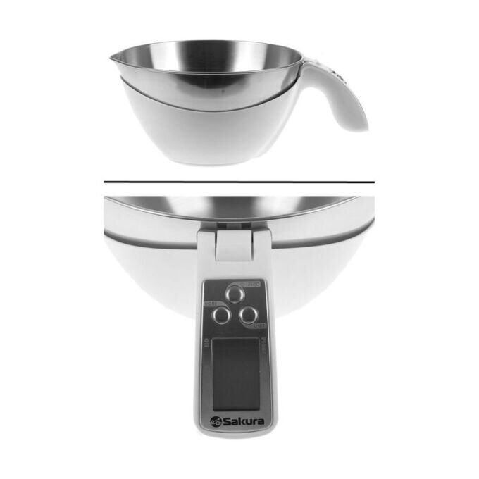 фото кухонные весы Sakura SA-6066W кухон. эл. бел.