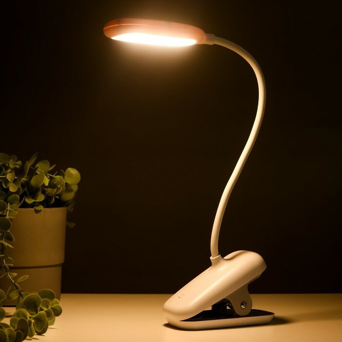Настольная лампа 16816/1 LED 5Вт USB белый 12х6х47 см (1шт) - фотография № 5