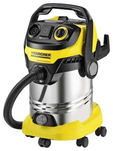 Строительный пылесос Karcher WD6 P Premium 1300Вт (уборка: сухая/сбор воды) желтый