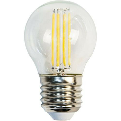Светодиодная LED лампа шар Feron G45 E27(е27) 5W(Вт) 4000K 550lm 300° 45x74 220V LB-61 25582