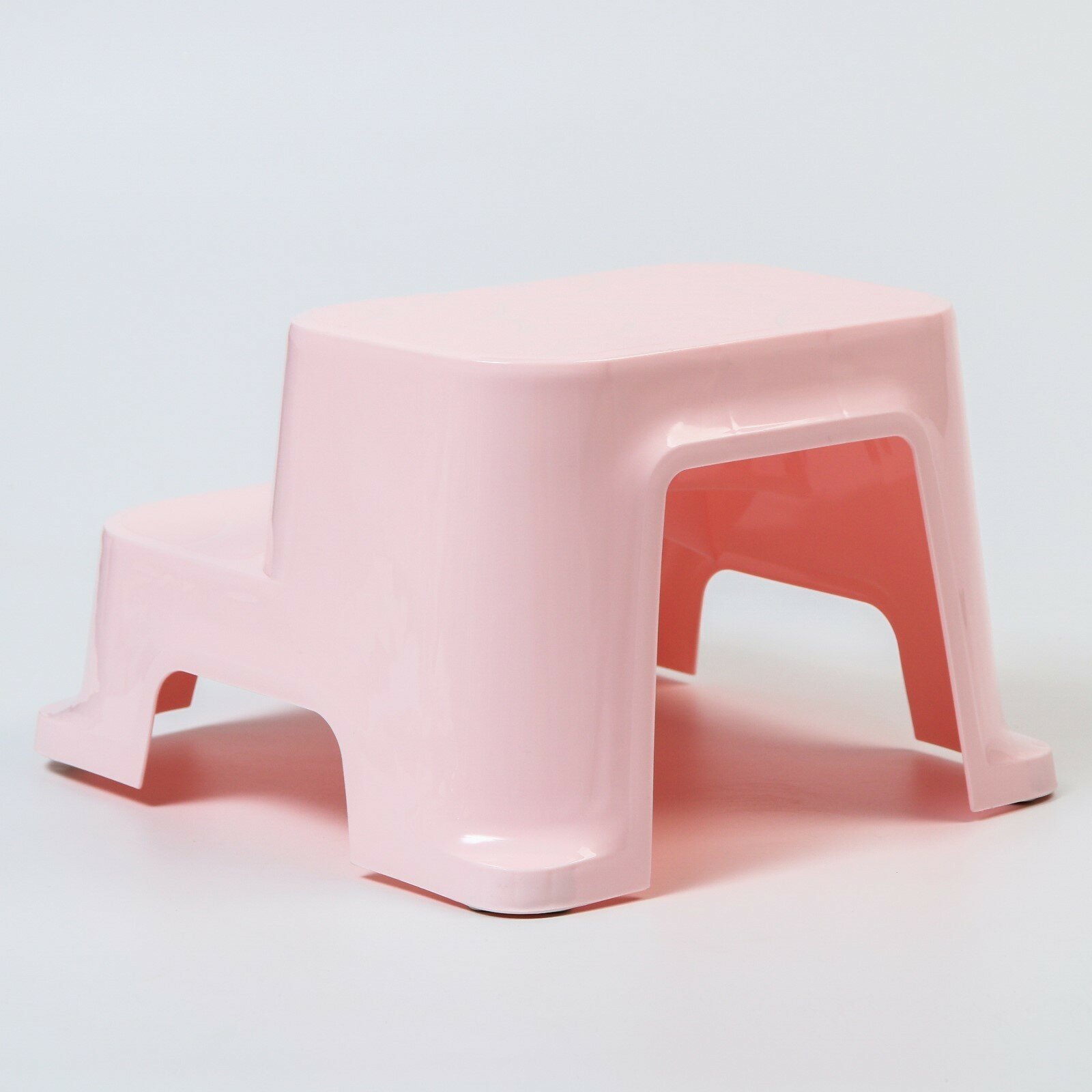 Табурет-подставка детский, цвет светло-розовый - фотография № 4