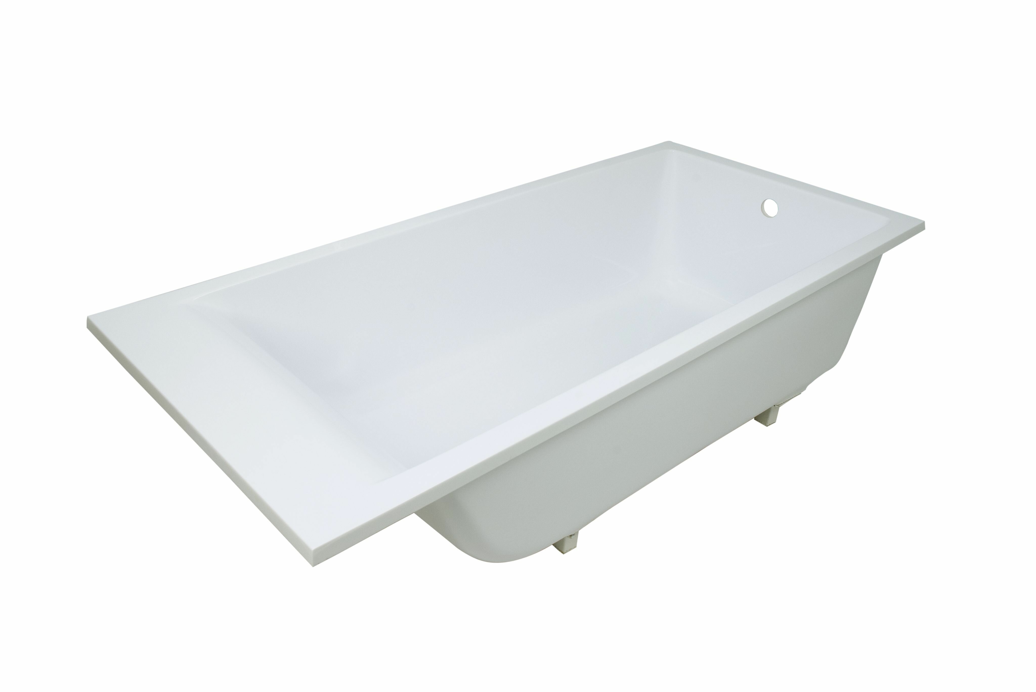 Ванна Marmo Bagno Алесса New 170x80 с ножками без гидромассажа иск. камень