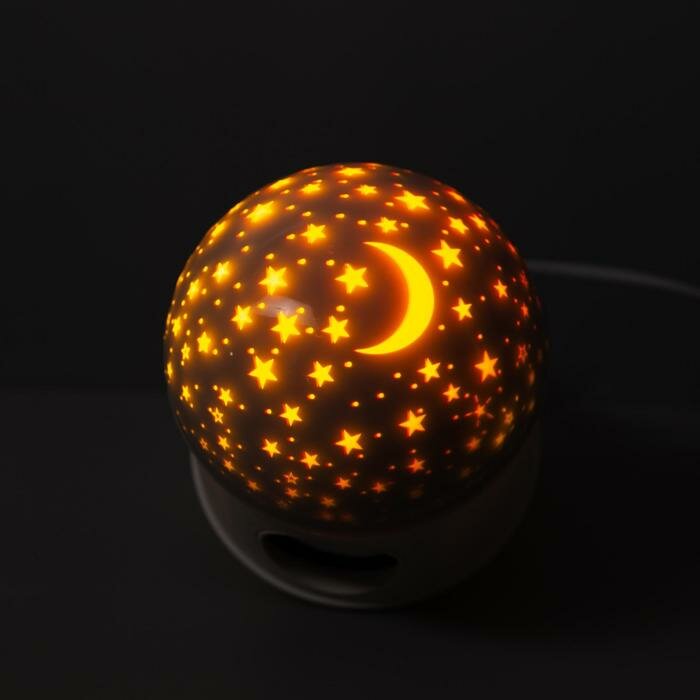 Luazon Lighting Световой прибор «Звёздное небо» 12 см, динамик, съёмная полусфера, свечение RGB, 220 В - фотография № 6