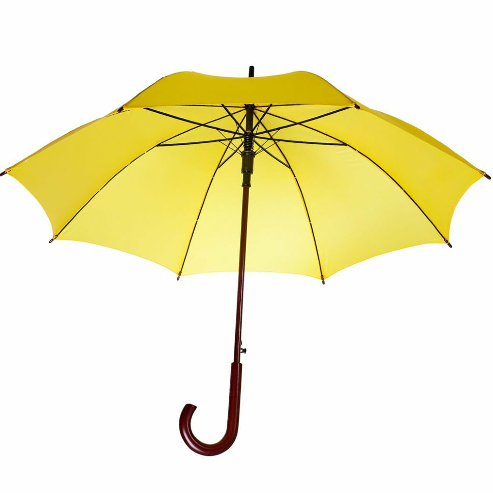 NoBrand Желтый зонт-трость