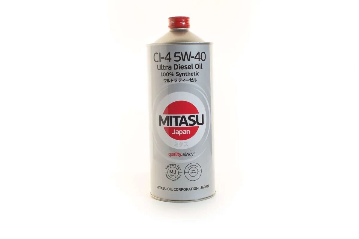 Масло моторное MITASU ULTRA DIESEL CI-4 5W40 100% Synthetic 1л.