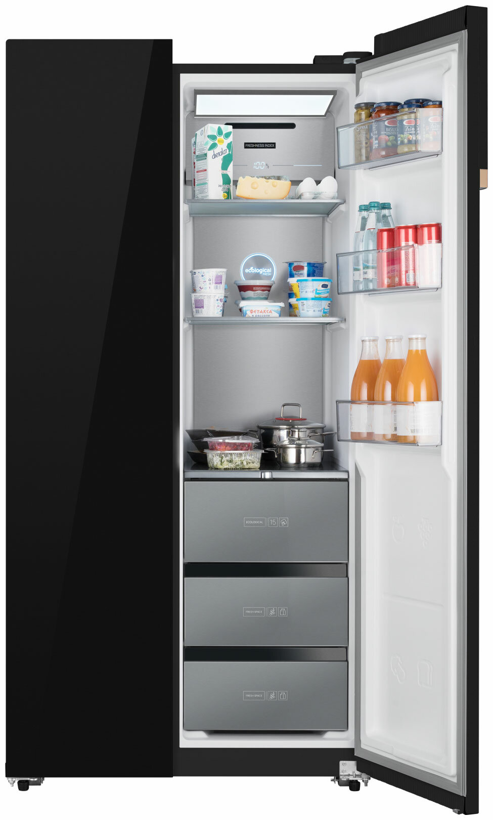 Холодильник двухкамерный Weissgauff Premium Wsbs 590 WG NoFrost Inverter Premium - фото №4