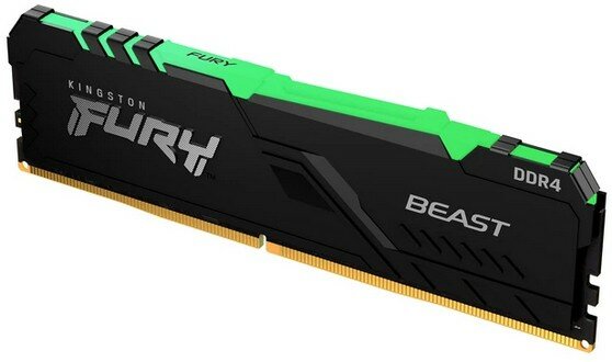 Оперативная память Kingston FURY Beast RGB 8 ГБ DDR4 3733 МГц DIMM CL19 KF437C19BBA/8