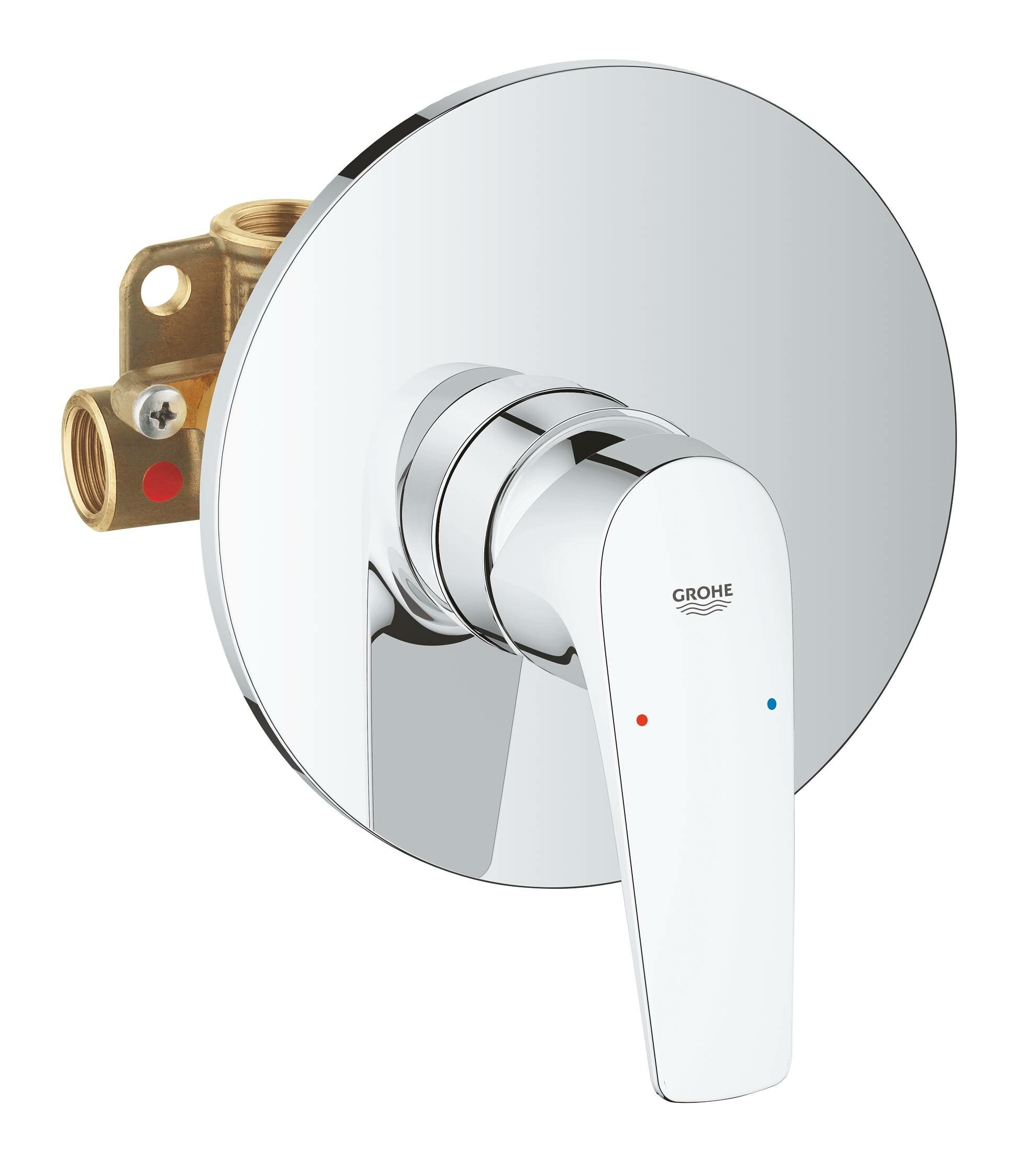 Смеситель для душа с внутренней частью Grohe BauFlow 29112000 хром