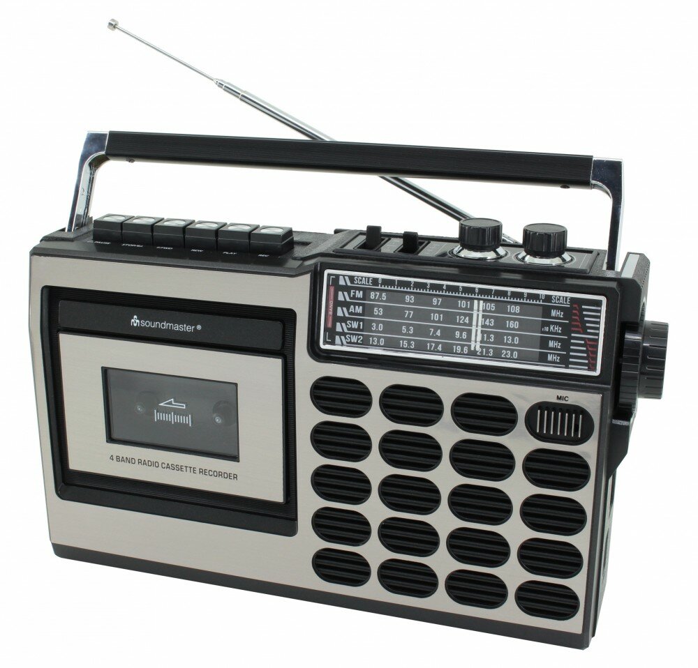 Ретро-радиомагнитофон с кодировкой Soundmaster RR18SW