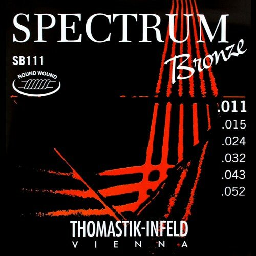 Thomastik SB111 Spectrum Bronze Комплект струн для акустической гитары, сталь/бронза, 011-052