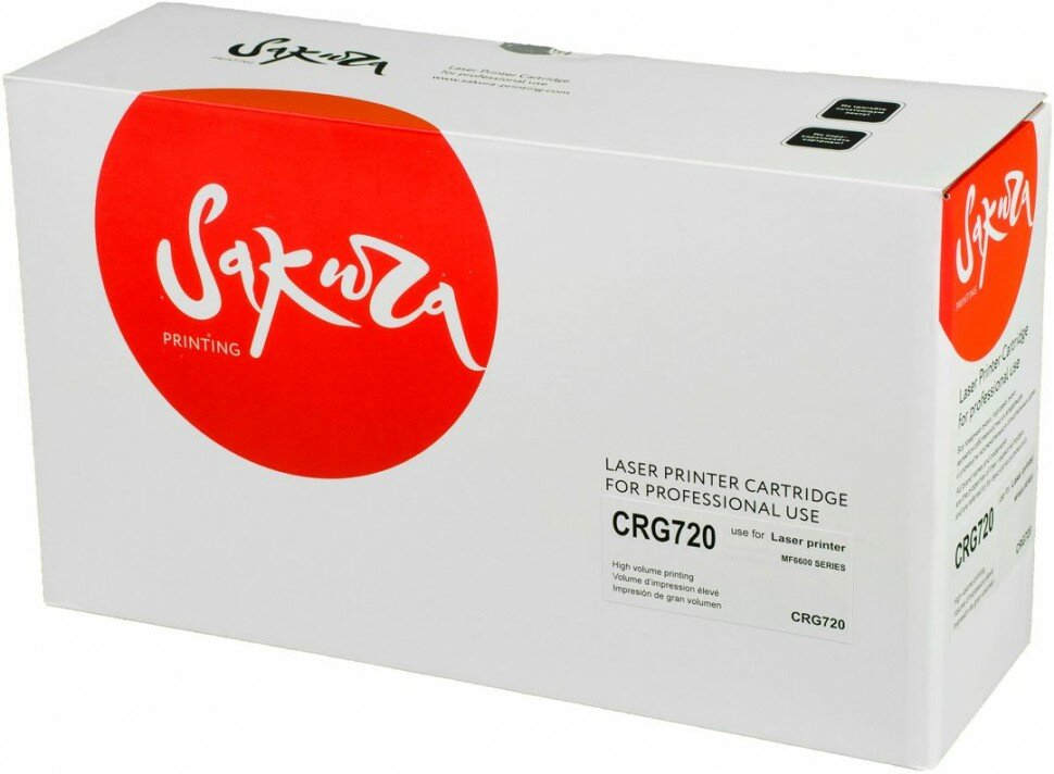 Картридж SAKURA CRG724H для Canon i-SENSYS LBP-6750, черный, 12 500к.