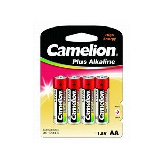 Camelion ..LR 6 Plus Alkaline BL-4 LR6-BP4, батарейка,1.5В 4 шт. в уп-ке