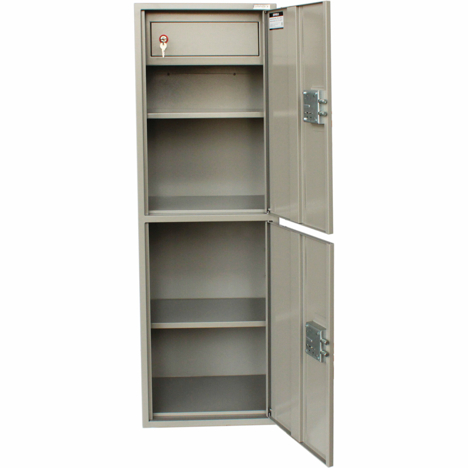 Шкаф металлический для документов BRABIX "KBS-023Т", 1253х420х350 мм, 27,5 кг, 2 отделения, сварной, 291155 - фотография № 3