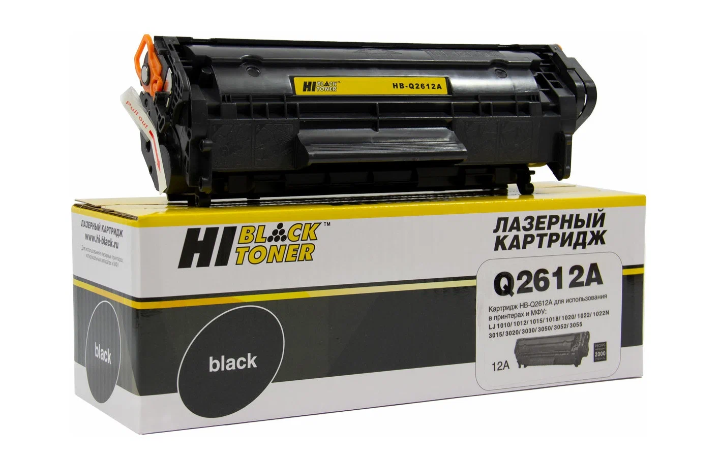 Картридж Hi-Black HB-FX-10/9/Q2612A, черный