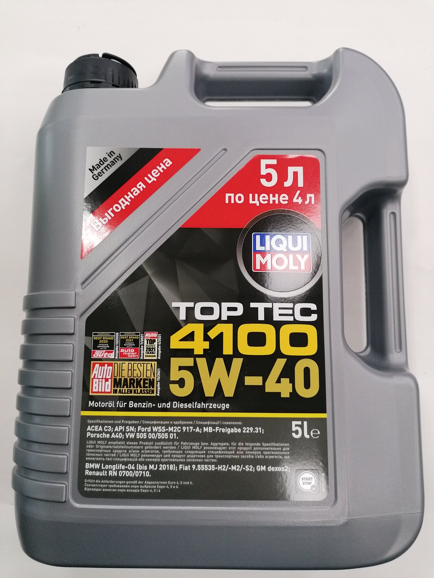 LiquiMoly -. . Top Tec 4100 5W-40 SN C3 (5)