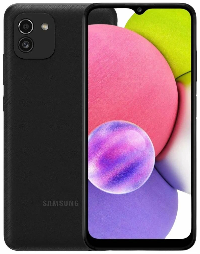 Смартфон Samsung Galaxy A03 A035F 3/32Gb (SM-A035FZKDSKZ) Black