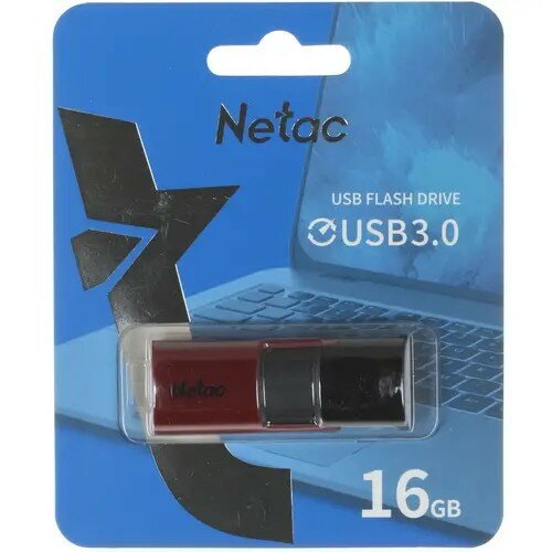 Netac USB Drive 16GB U182 Red USB3.0,retractable NT03U182N-016G-30RE