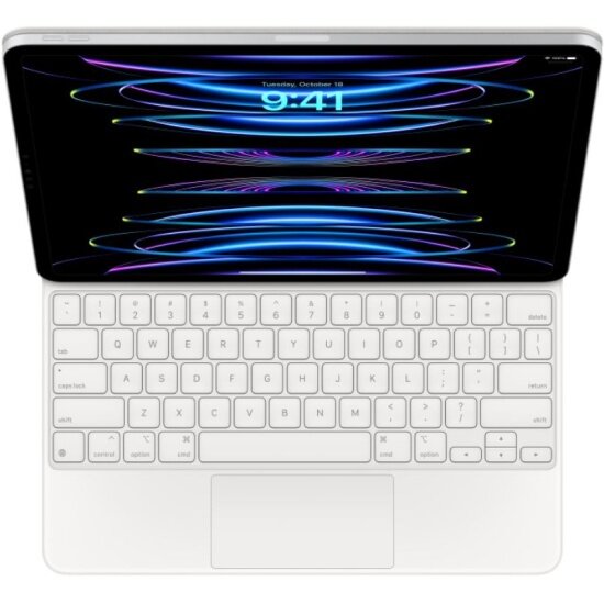 Клавиатура APPLE Magic Keyboard для iPad Pro 12,9 дюйма (6-го поколения), MJQL3LL/A, английская раскладка, белый