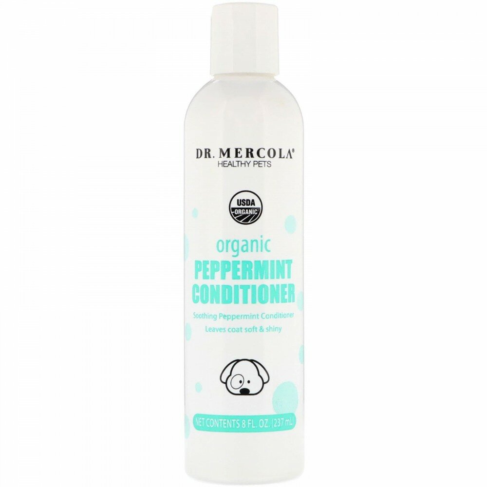 Dr. Mercola, Healthy Pets, Organic Peppermint Conditioner for Dogs, 8 fl oz (237 ml) - фотография № 1